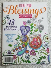 COUNT YOUR BLESSINGS   Coloring Book   43 Inspiring Bible Verses   Reflections