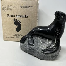 FOOT YOUNG Artworks Australia SEA LION PUP STUDY Cold Cast Bronze Marble Stone