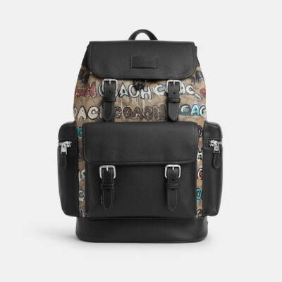 NWT coach Coach X Mint + Serf Sprint Backpack In Signature Canvas