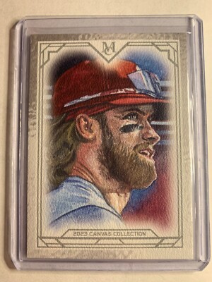 2023 Topps Museum Bryce Harper Canvas Collection #CCR-45 Philadelphia Phillies