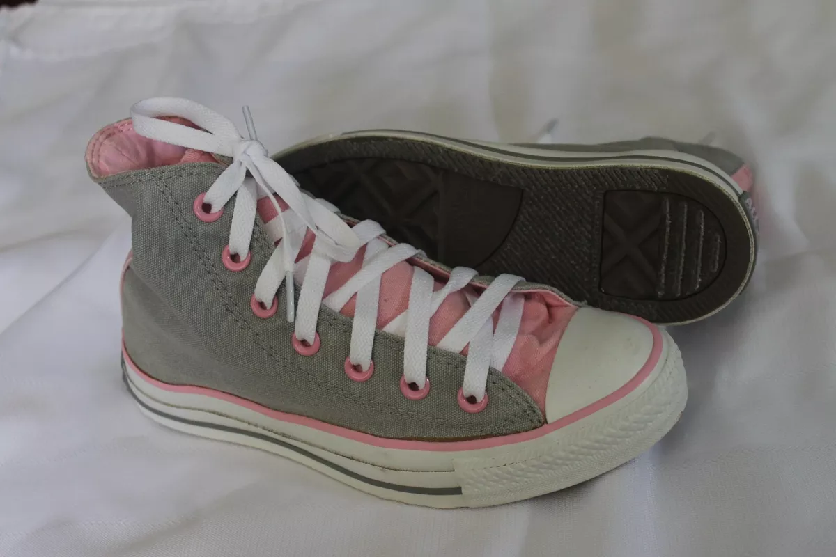 Converse Size UK All Star Chuck Taylor Hi Top Trainers Grey | eBay