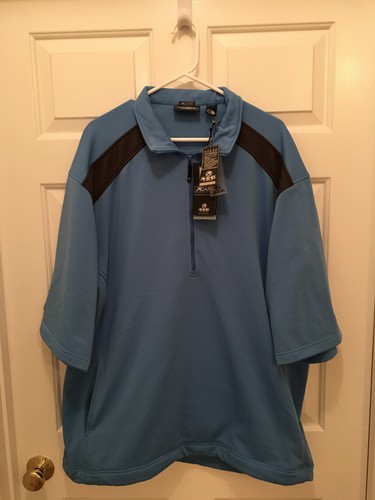 NWT Ahead Weather Acare System Blue Fleece Pullover Danville VA Golf Club XXL