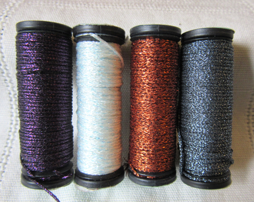 25 Kreinik Metallics #12 Braid Tapestry Embroidery Craft Thread mixed color lot - Picture 4 of 15