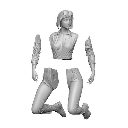 SOL RESIN FACTORY, SCALE 1/12, Mechanic girl DANA , cat.no.C701 - Picture 4 of 4