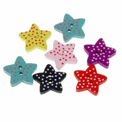 Markenlose Stern Knöpfe zum Annähen