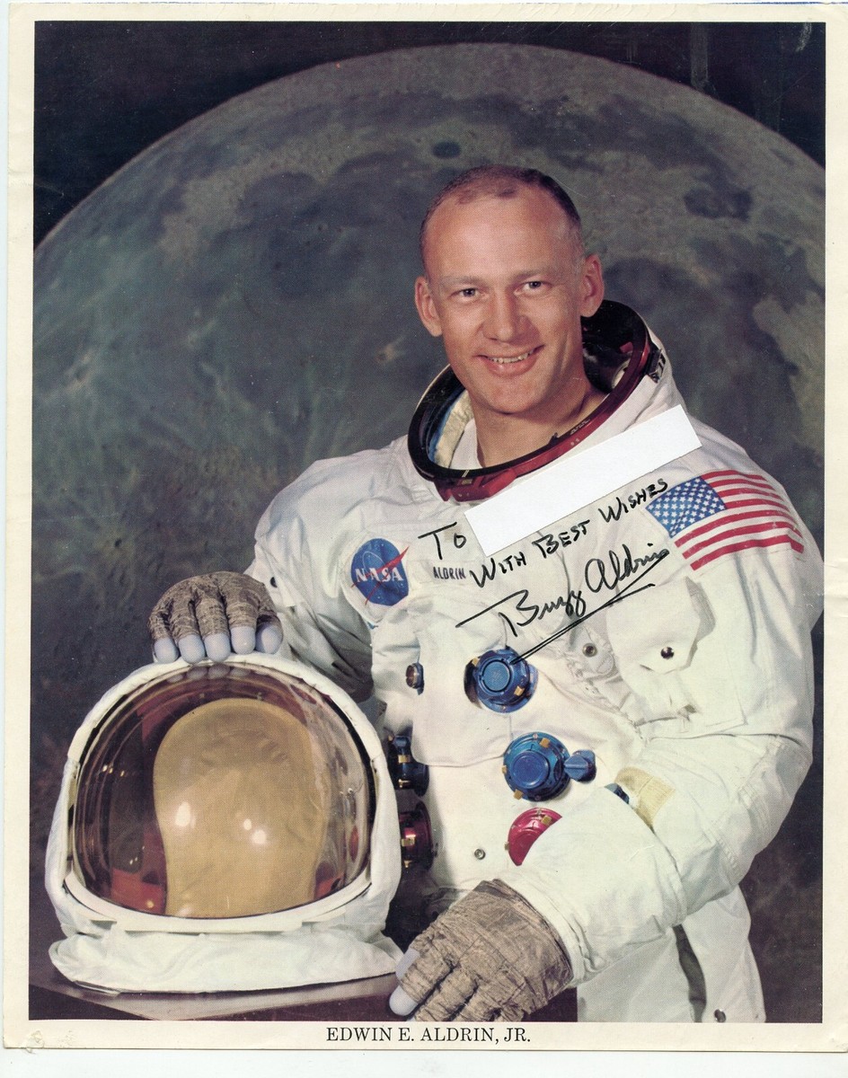 Apollo 11 Astronaut BUZZ ALDRIN Signed Inscribed Photo 1973 Guaran