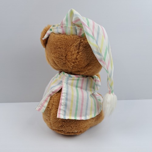 Vintage Fisher Price Sleepytime Bear In Pyjamas Soft Plush Toy 30cm PP1Z Rare - Picture 3 of 3