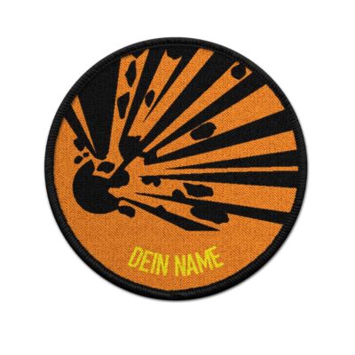 Patch Personalized Warning Sign Explosion Explosive Technology Explosives #42832