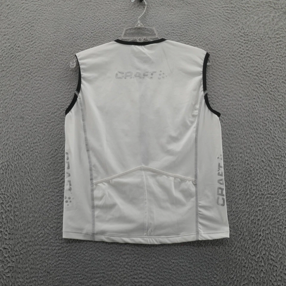 Craft L3 Protection Cycling Jersey XL White Womens Full Zip Sleeveless Stretch Foto 2 de 4