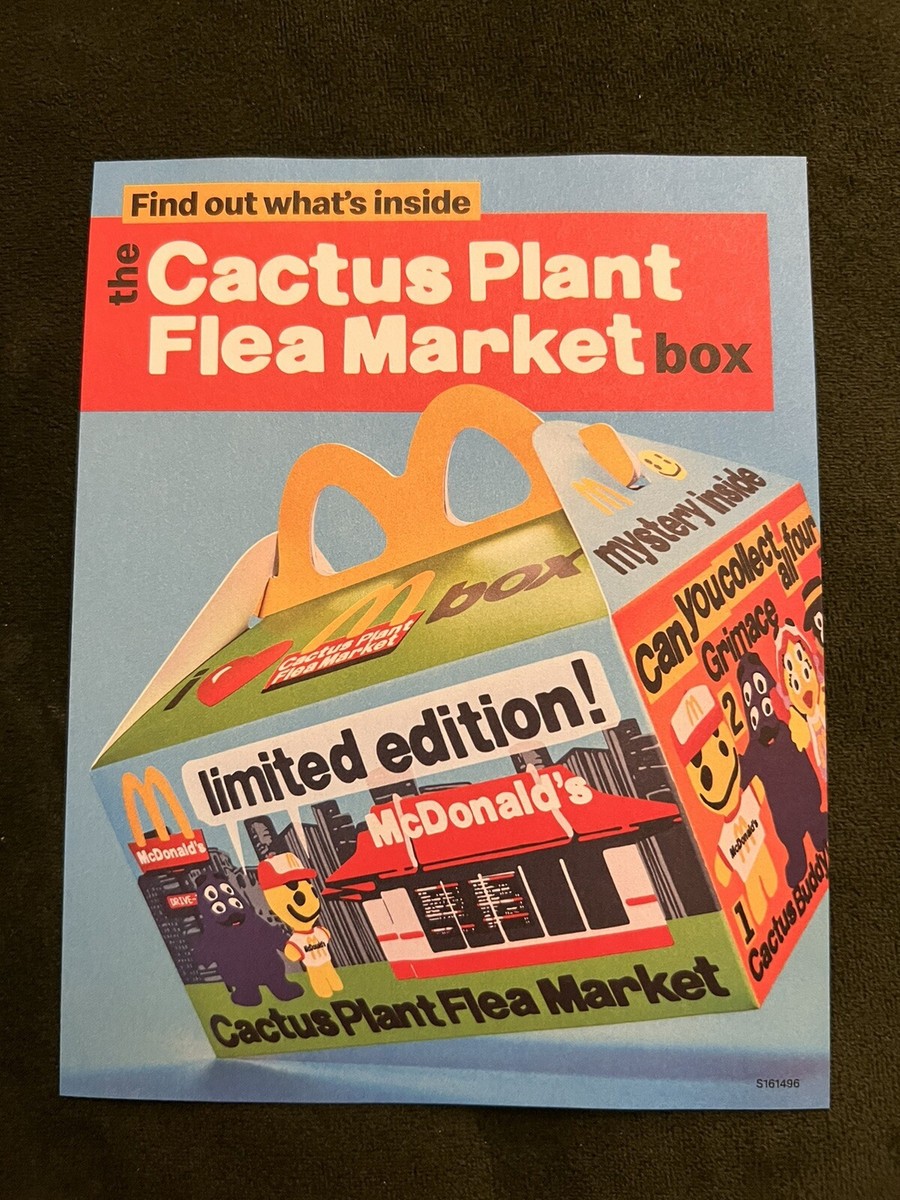 cactus plant flea marketマクドナルド フライヤー Cactus Plant Flea Market Box Limited Edition McDonalds Flyer