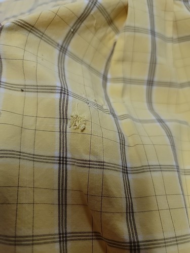 Carhartt Button Down Shirt Yellow Plaid 100% Cotton Short Sleeve Workwear Large - Picture 10 of 12