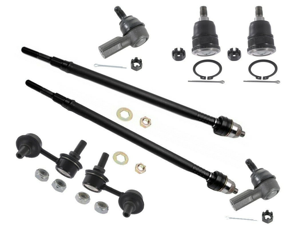 Suspension Lower Ball Joints Inner Outer Tie Rods Stabilizer Bar For