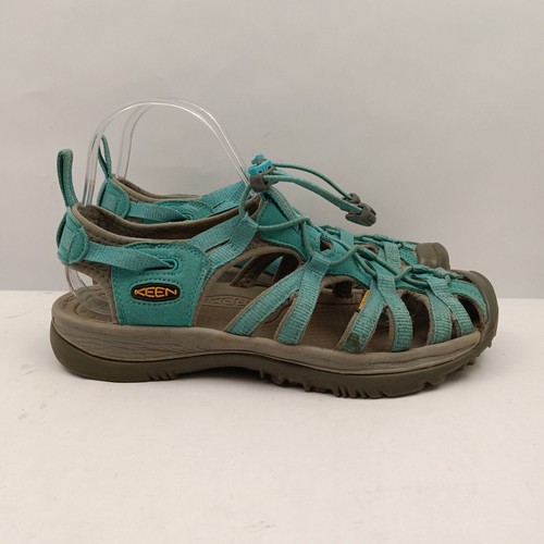 KEEN Womens Whisper Water Friendly Sport Hiking Walking Teal Sandal Size 8.5 - Picture 3 of 10