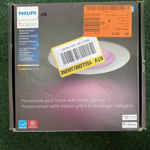 Philips Hue White and Color Ambiance 5/6" Retrofit Recessed Downlight 12W - OB