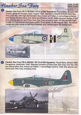Print Scale Decals 1/72 HAWKER SEA FURY British Carrier Fighter
