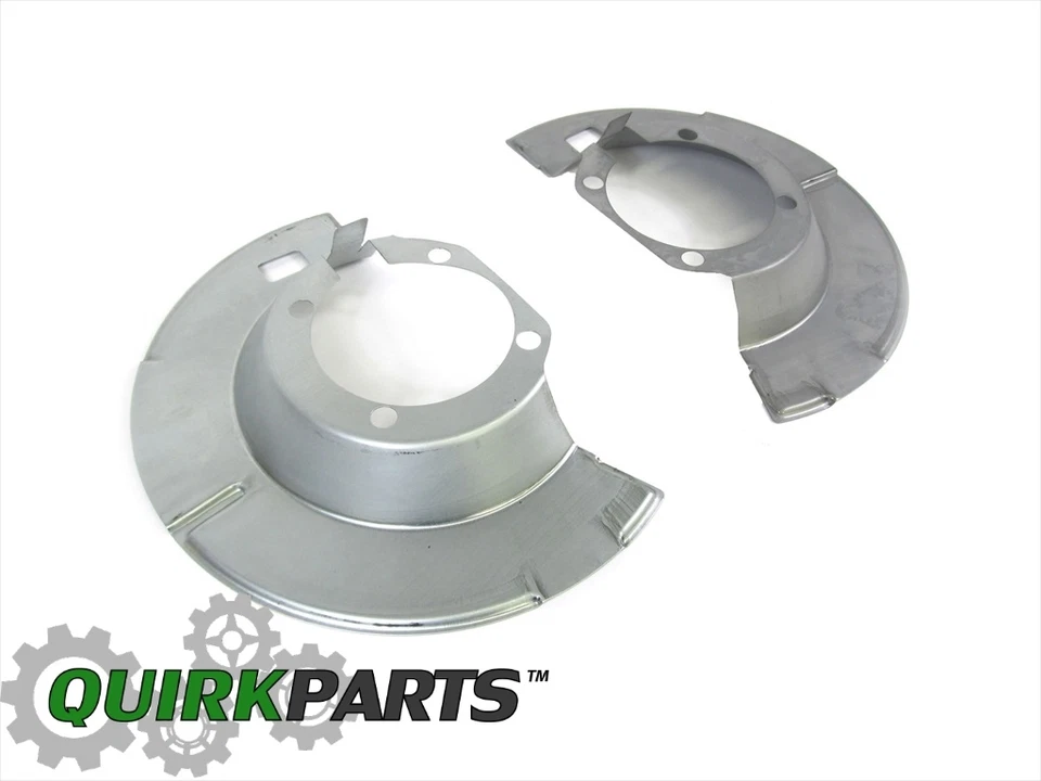 03-08 Dodge Ram 2500 3500 protectores antipolvo de freno delantero derecho e izquierdo OEM MOPAR Foto 2 de 4