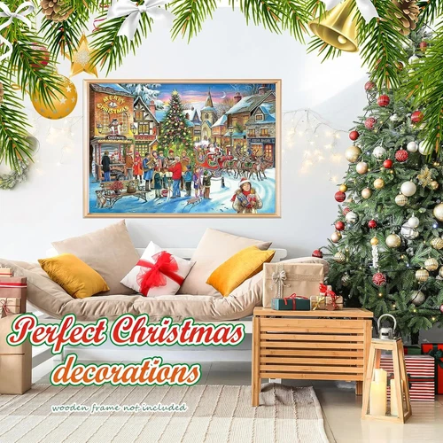 2024 Christmas Advent Calendar Jigsaw Puzzles,24 Days Surprise Multicolor - Picture 8 of 8