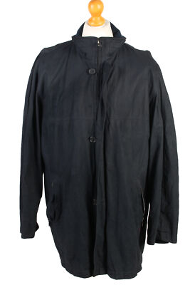 Daniel Hechter Lightweight Jacket Coat Winter 90's Vintage Navy Size XL -C1379