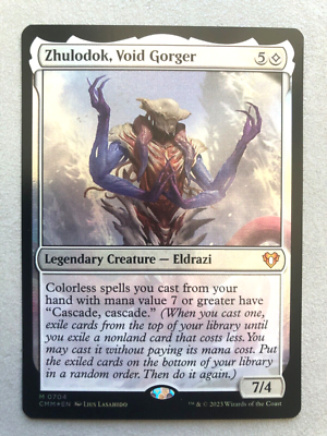 Mtg Carte Magic Commander Masters Zhulodok Void Gorger FOIL NM | eBay