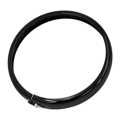 5.75" Black Headlight Lamp Trim Ring For Harley Dyna Street Bob Softail 94-2023 - Picture 6 of 15