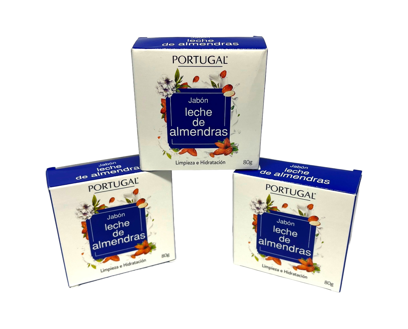Jabón Artesanal Leche De Almendras (3 barras) Jabón Leche De Almendras