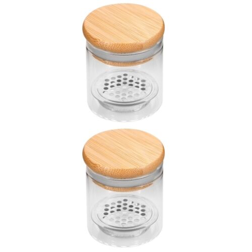  2 pièces nail art vaisselle outil nail art tasse en verre avec filtre pour nail art - Photo 1/12