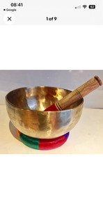 Tibetan singing bowl large 7”