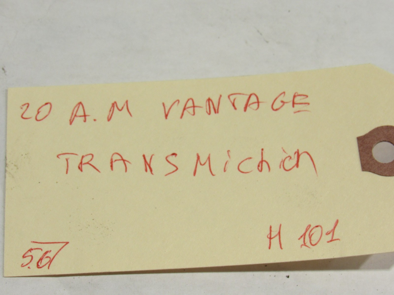 17-21 Aston Martin Vantage 2020 4.0L RWD Automatic Transmission ;Y2