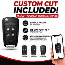 Cut Remote Flip Key Chevy Equinox 2011-2018send Key Photodiy Program Cut Remote Flip Key Chevy Equinox 2011-2018send Key Photodiy Program