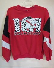 VTG Disney 101 Dalmatians Crewneck Colorblock Long Sleeve Sweatshirt Juniors S