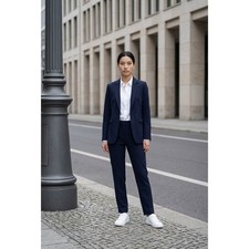 Liverpool Los Angeles Kelsey Trouser Cadet Blue Knit Pants Navy 4/27 Workwear