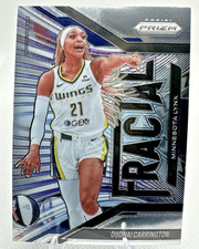 Dijonai Carrington 2025 Panini Prizm WNBA #1 Fractal Insert Dallas Wings