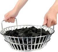 Charcoal Basket, Grill Ash Basket for Big Green Egg Large, 14 Inches Stainless