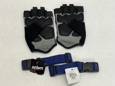 Lionco Weight Lifting Gloves Medium Training Gym Black Gray Schutt Laundry Belts