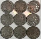 1919-1938 BUFFALO NICKELS; NICE DETAIL COINS
