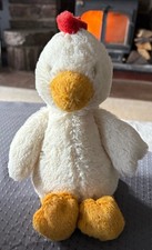 Jellycat Medium Bashful Chicken Very Good Condition  Retired