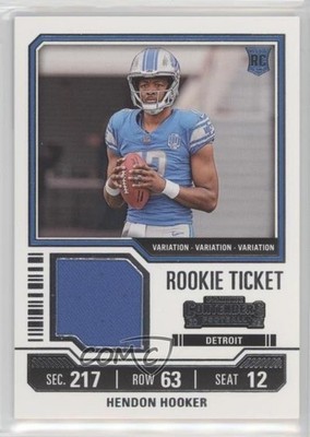 2023 Panini Contenders Rookie Ticket Swatches Variations Hendon Hooker 1e19