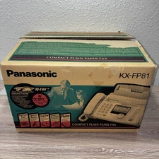 Panasonic KX-FP81 Compact Plain Paper Fax Vintage - Used