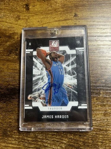 2009-10 Donruss Elite #163 James Harden RC ROOKIE AUTO THUNDER /479