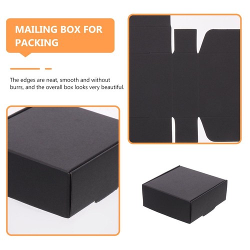 20 Pcs Shipping Boxes Black Packaging Office for Posting Paper Wrapping Mailer - Picture 7 of 12