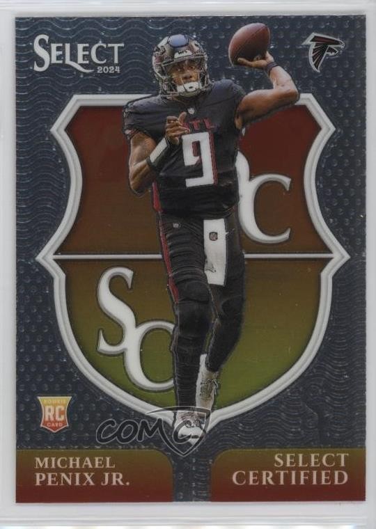 2024 Panini Select Select Certified Rookies Michael Penix Jr #9 y6t