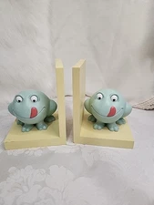Vintage 1999 Frogs 'n Fly's Enesco Froggy Bookends – Y2K Girlhoodcore Décor
