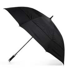 Totes Vented Auto Open Stormbeater Golf Stick Umbrella With SunGuard  Black