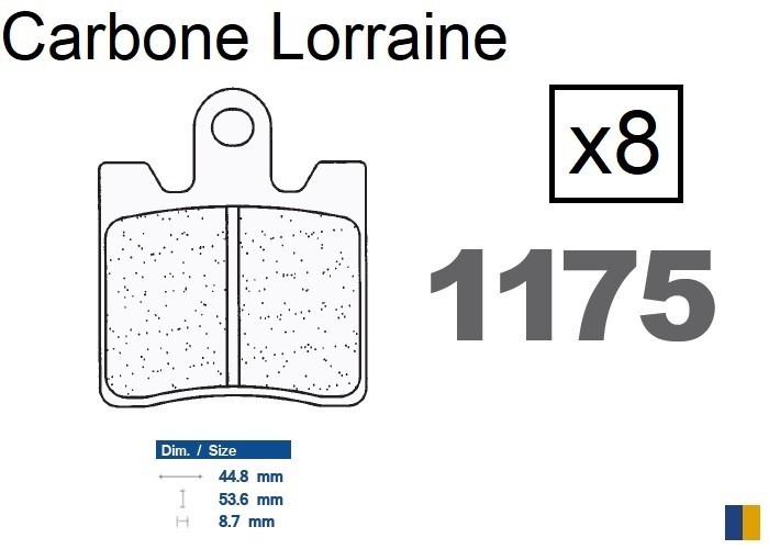 Plaquettes Carbone Lorraine de frein avant moto Yamaha FJR 1300 A pluie et duo