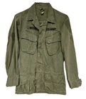 Vtg 60s 3rd Pattern Named Jungle Jacket Military US Army Vietnam War S OG-107
