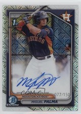 2024 Bowman Chrome Prospect HTA Choice Refractor 77/150 Miguel Palma Auto 19n6