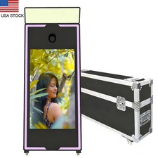 360SPB 65in Magic Mirror Photo booth 43in Screen For Parties with Flight Case