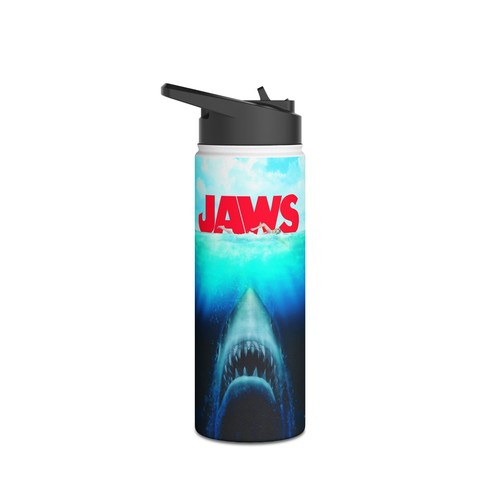 Jaws Themed Water Bottle | Eco-Friendly Stainless Steel Hydro Flask - Picture 8 of 13