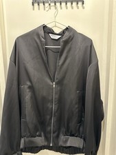 Black Jacke Size M/10 Women's Zip Up Long Sleeve