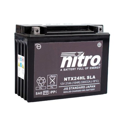 Nitro Batterie 12V 21AH YTX24HL-BS (für: Moto Guzzi Quota 1000 i.e. KB 92-97 )